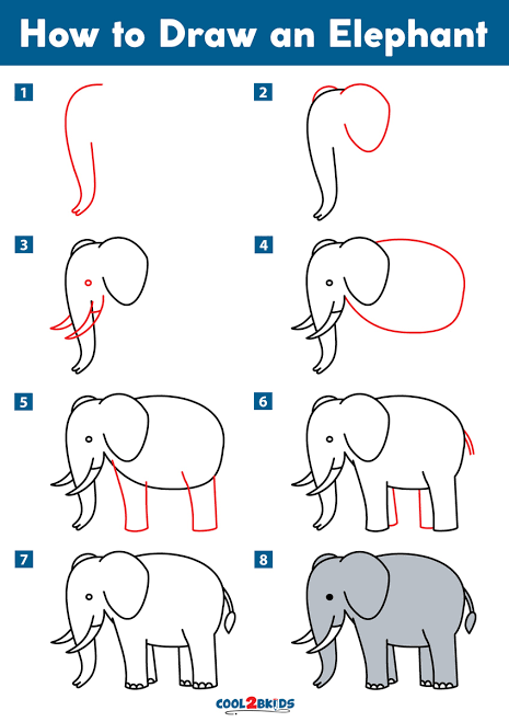 Detail Cara Gambar Gajah Nomer 5