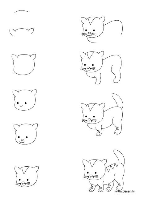 Detail Cara Gambar Kucing Lucu Nomer 13