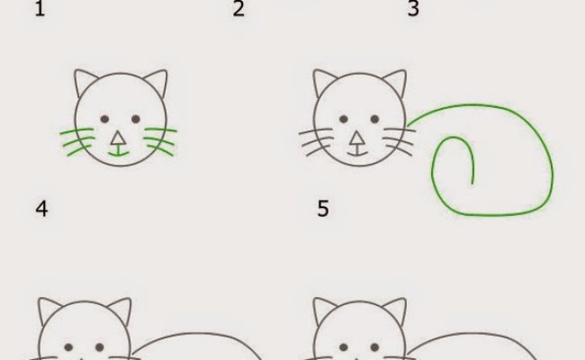 Detail Cara Gambar Kucing Mudah Nomer 2