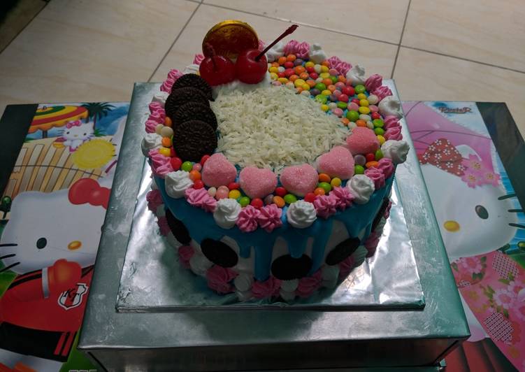 Detail Cara Gambar Kue Ultah Nomer 28