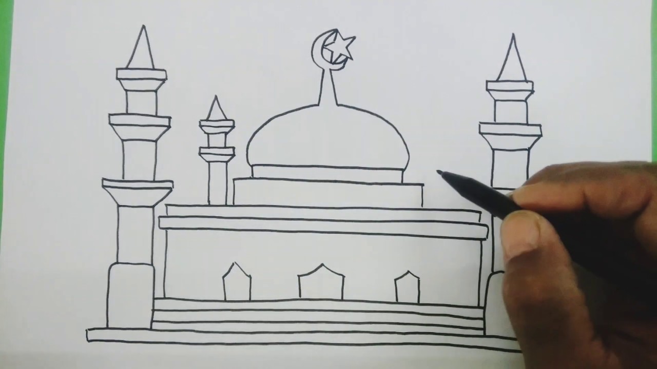 Detail Cara Gambar Masjid Nomer 10