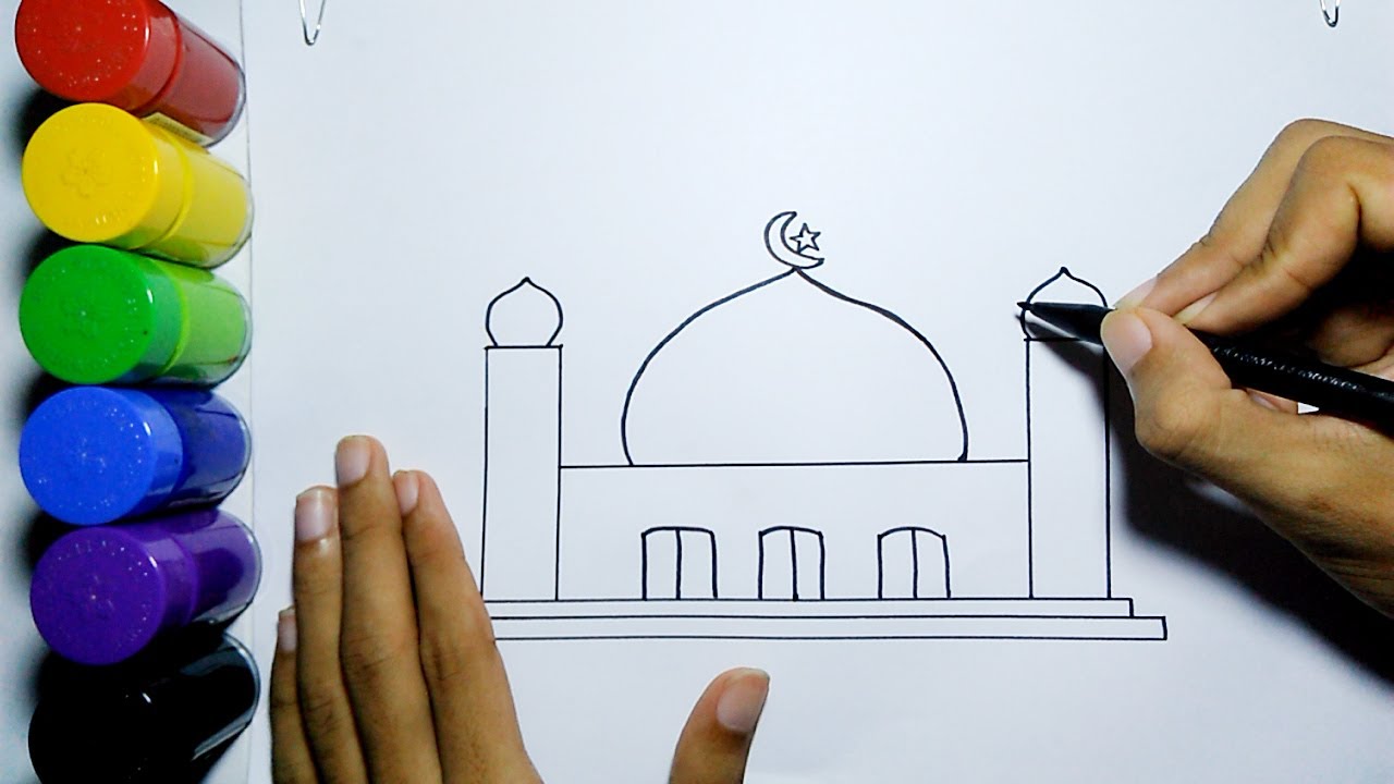 Detail Cara Gambar Masjid Nomer 5