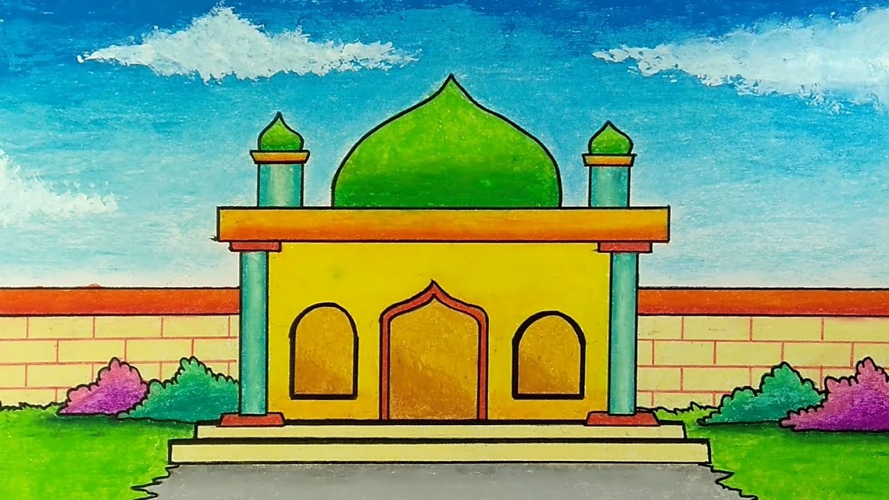 Detail Cara Gambar Masjid Nomer 8