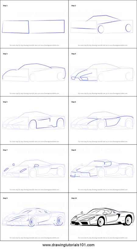 Detail Cara Gambar Mobil Lamborghini Nomer 13