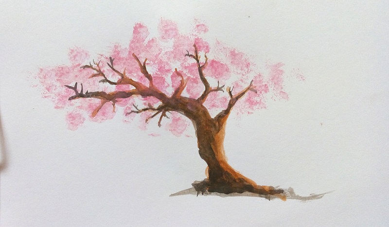 Detail Cara Gambar Pohon Sakura Nomer 10