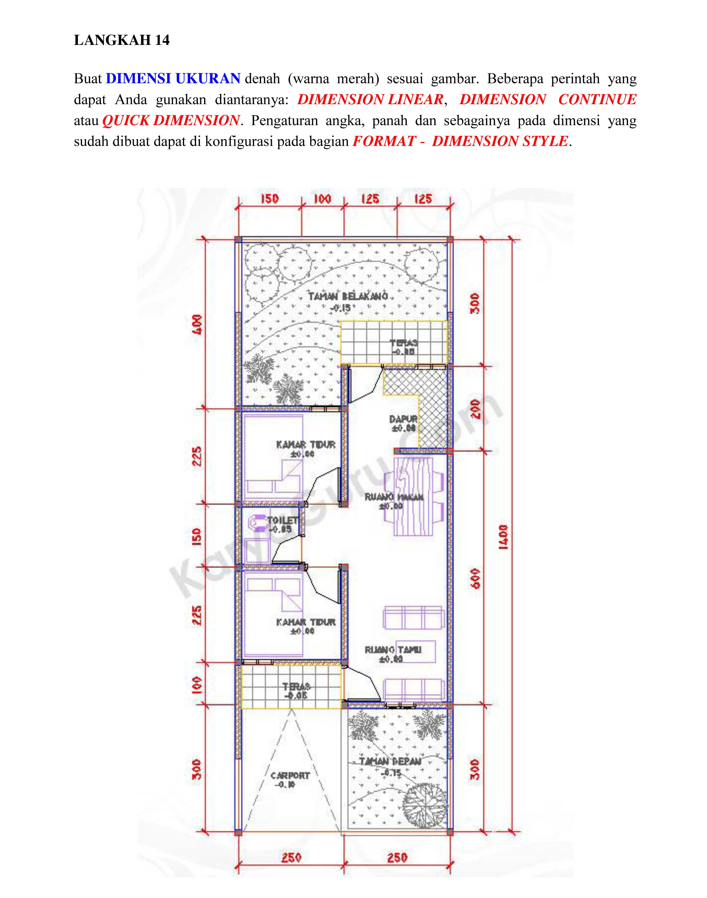 Detail Cara Gambar Rumah Dengan Autocad Nomer 11