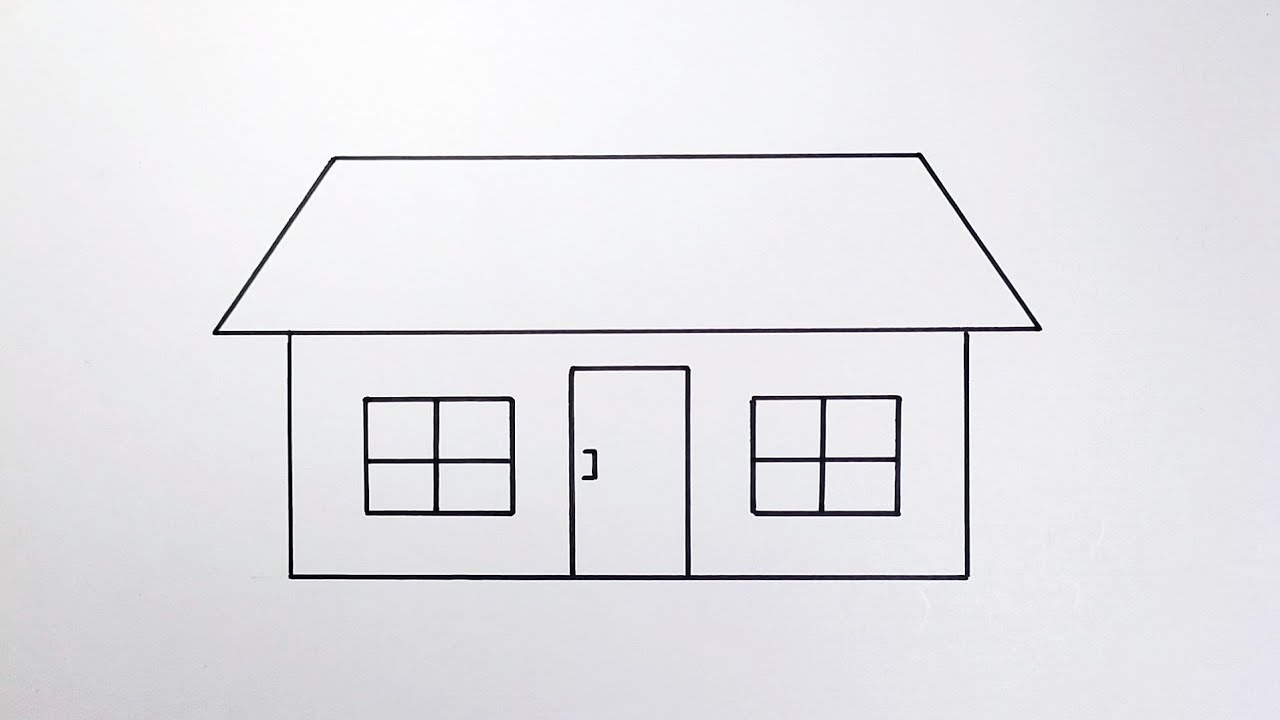 Detail Cara Gambar Rumah Yang Mudah Nomer 5