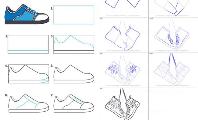 Detail Cara Gambar Sepatu Nomer 5