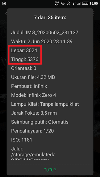 Detail Cara Melihat Ukuran Foto Di Hp Nomer 2