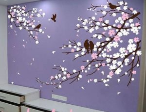 Detail Cara Melukis Bunga Sakura Di Dinding Nomer 16