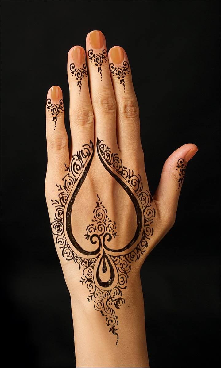 Detail Cara Melukis Tangan Dengan Henna Simple Nomer 35