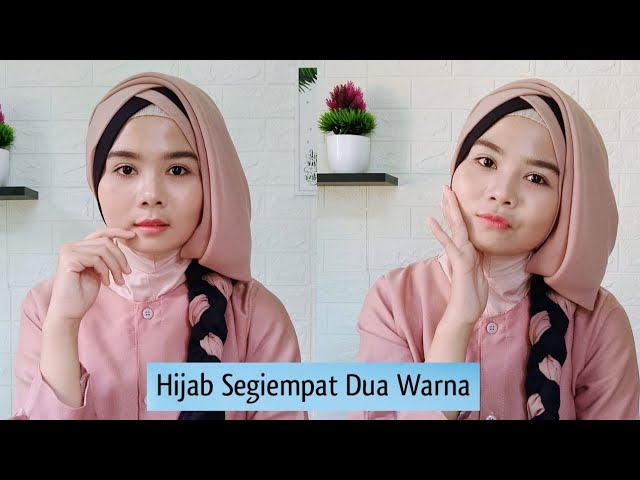 Detail Cara Memakai Jilbab Paris Dua Warna Nomer 14