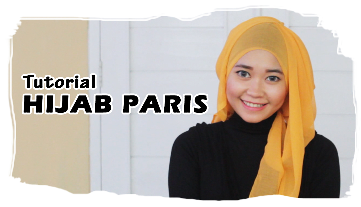 Detail Cara Memakai Jilbab Paris Dua Warna Nomer 24