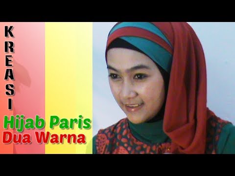 Detail Cara Memakai Jilbab Paris Dua Warna Nomer 10