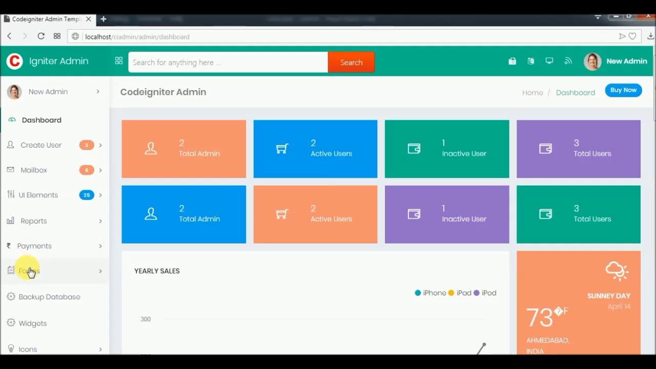 Detail Cara Memasang Template Admin Di Codeigniter Nomer 7