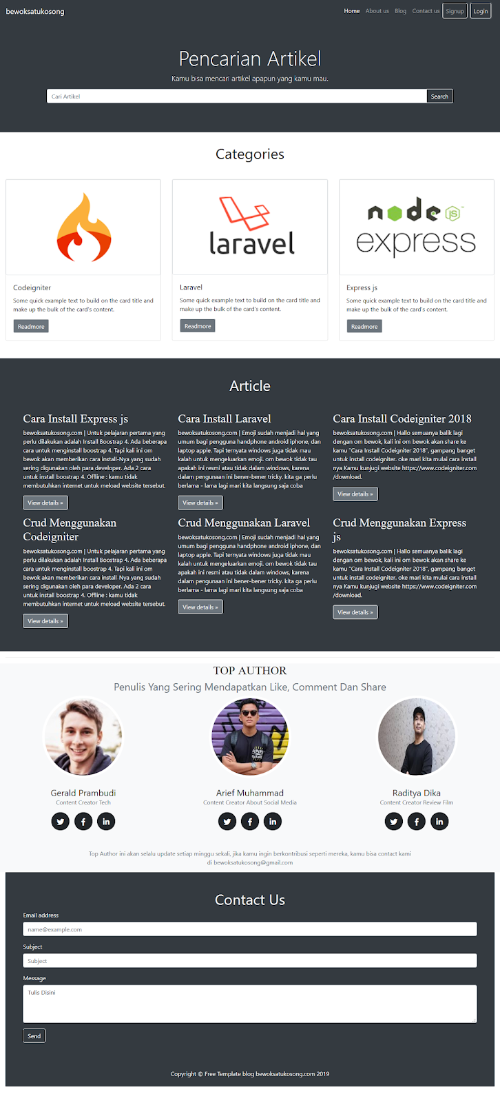 Detail Cara Memasang Template Bootstrap Nomer 27