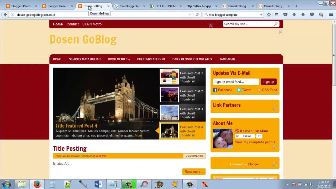 Detail Cara Memasang Template Di Blogger Nomer 26