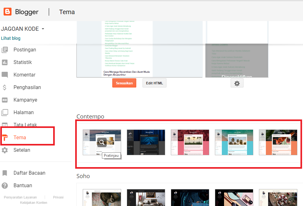Detail Cara Memasang Template Di Blogger Nomer 9