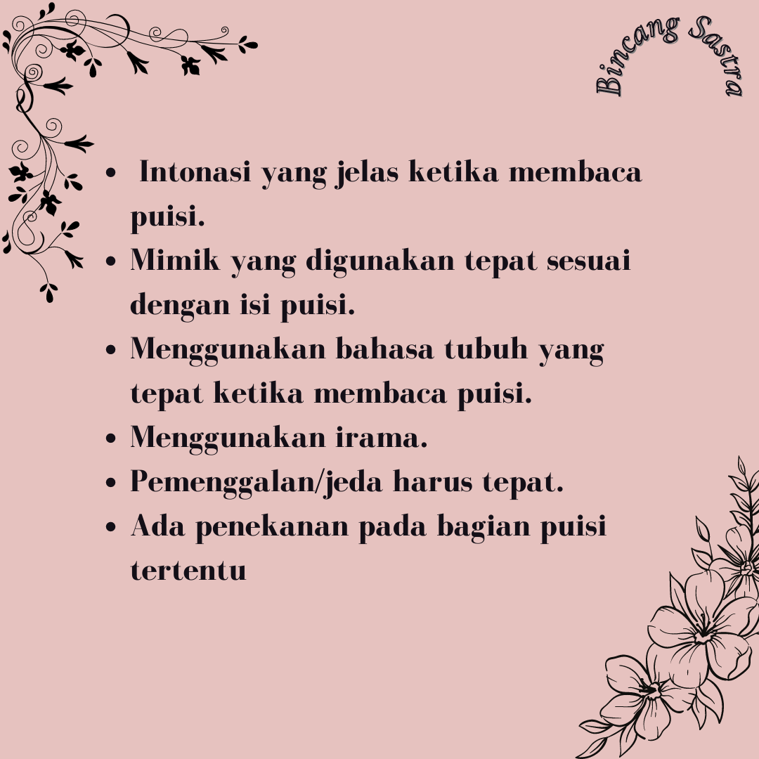 Detail Cara Membaca Puisi Nomer 3