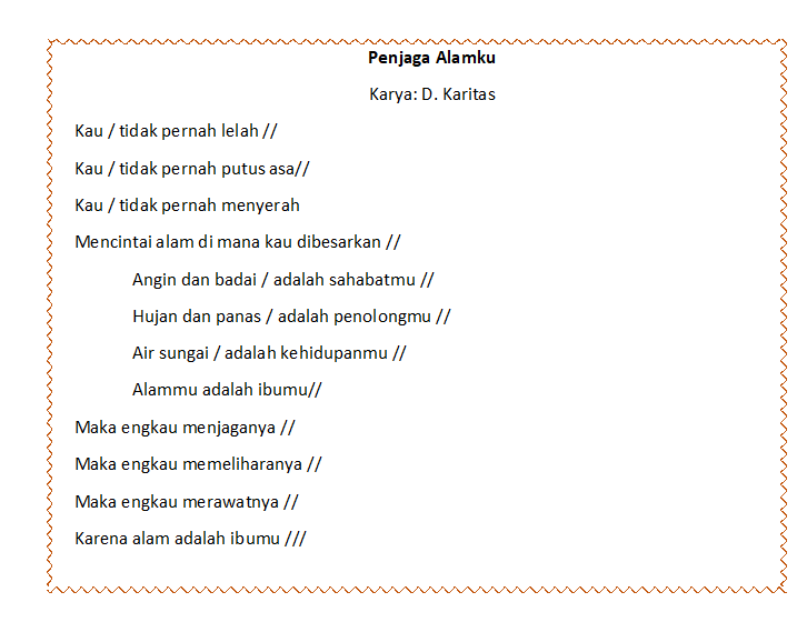 Detail Cara Membaca Puisi Nomer 24