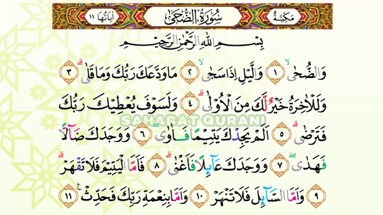 Cara Membaca Surat Ad Dhuha - KibrisPDR