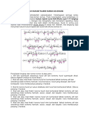 Detail Cara Membaca Surat Ad Dhuha Nomer 24