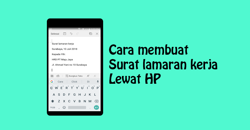 Detail Cara Membikin Surat Lamaran Kerja Nomer 35