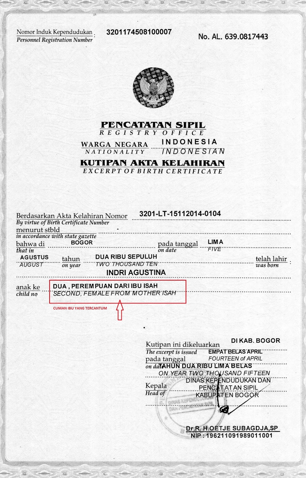 Detail Cara Membuat Akte Kelahiran Orang Dewasa Tanpa Surat Nikah Nomer 10