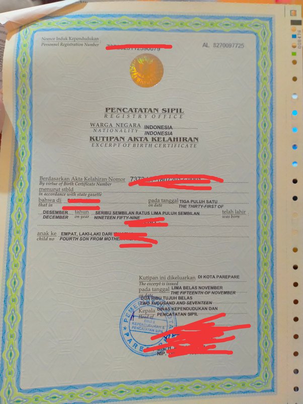 Detail Cara Membuat Akte Kelahiran Orang Dewasa Tanpa Surat Nikah Nomer 24