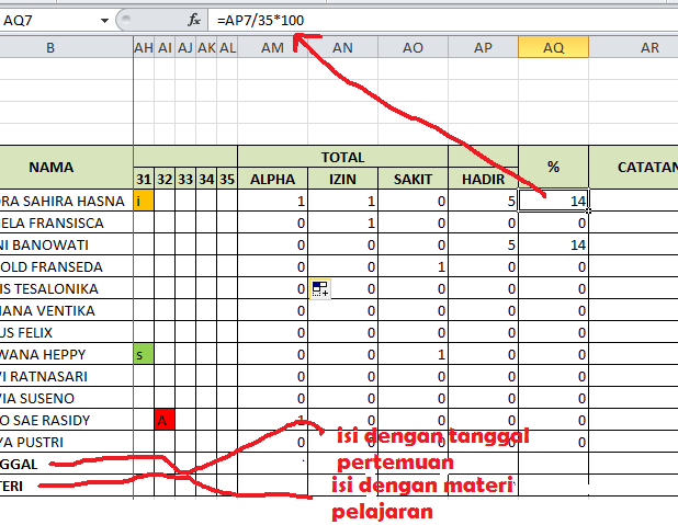 Detail Cara Membuat Buku Absen Nomer 10