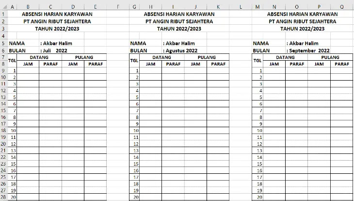 Detail Cara Membuat Buku Absen Nomer 27