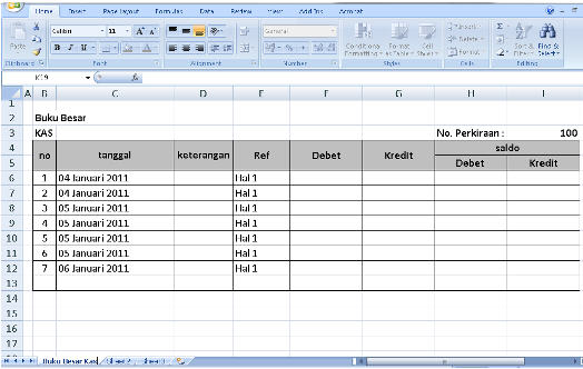 Detail Cara Membuat Buku Besar Di Excel Nomer 13