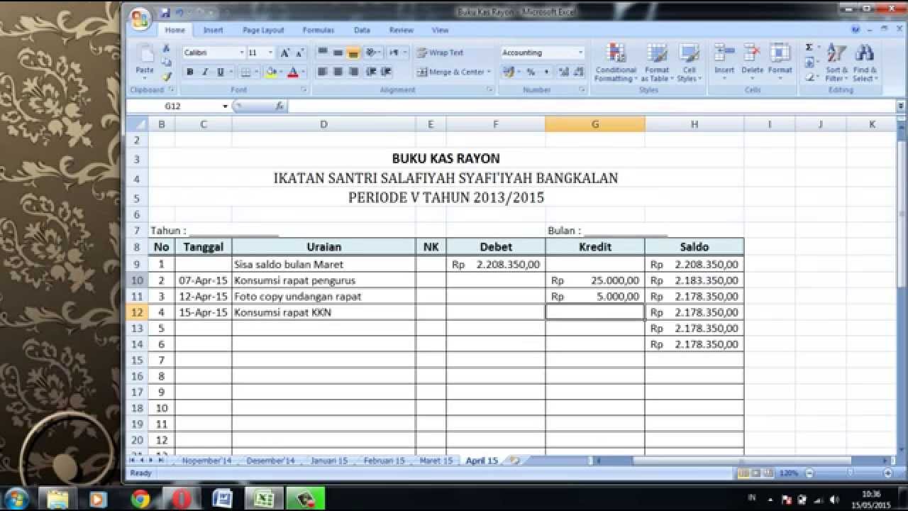 Detail Cara Membuat Buku Besar Di Excel Nomer 20