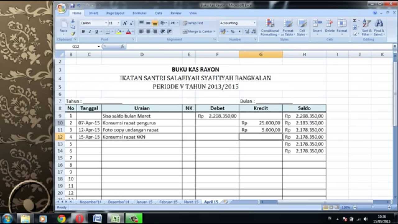 Detail Cara Membuat Buku Besar Di Excel Nomer 20