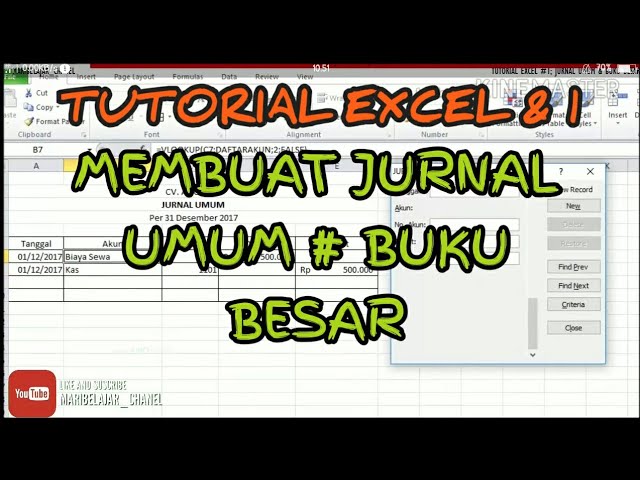 Detail Cara Membuat Buku Besar Di Excel Nomer 27