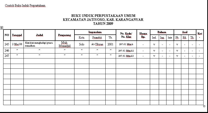 Detail Cara Membuat Buku Induk Perpustakaan Nomer 2