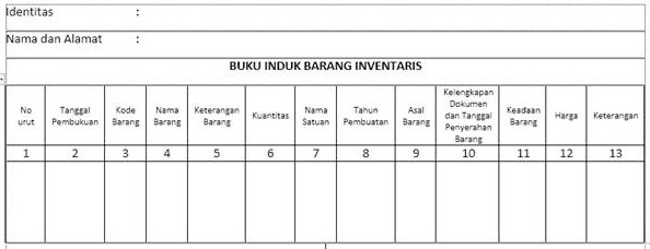 Detail Cara Membuat Buku Inventaris Barang Nomer 6