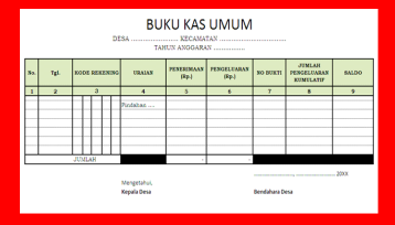 Detail Cara Membuat Buku Kas Umum Nomer 40