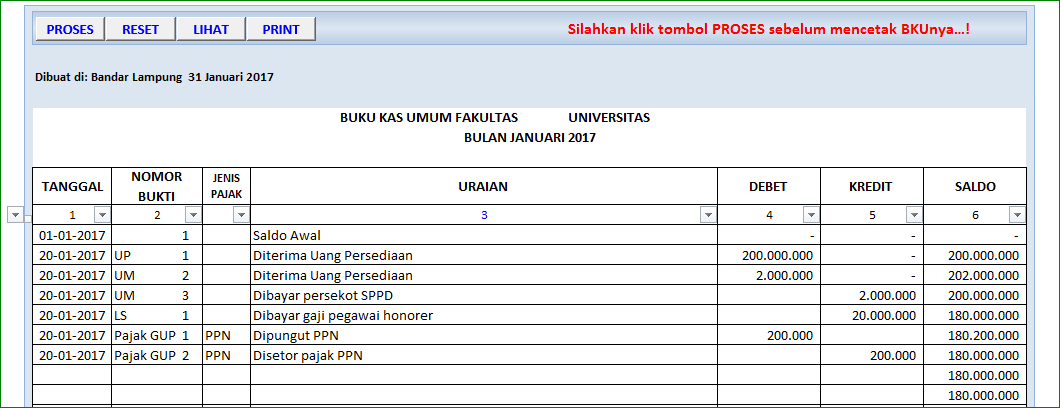 Detail Cara Membuat Buku Kas Umum Di Excel Nomer 11