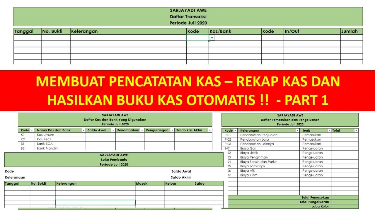 Detail Cara Membuat Buku Kas Umum Di Excel Nomer 12