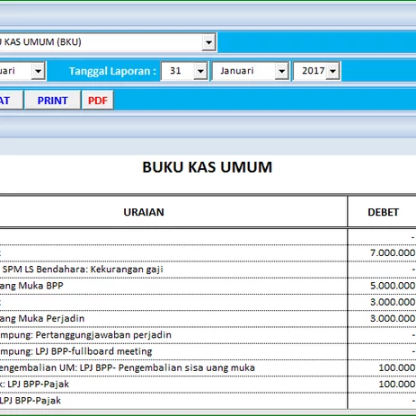 Detail Cara Membuat Buku Kas Umum Di Excel Nomer 13