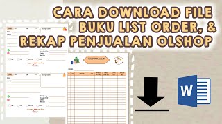 Detail Cara Membuat Buku List Order Nomer 8