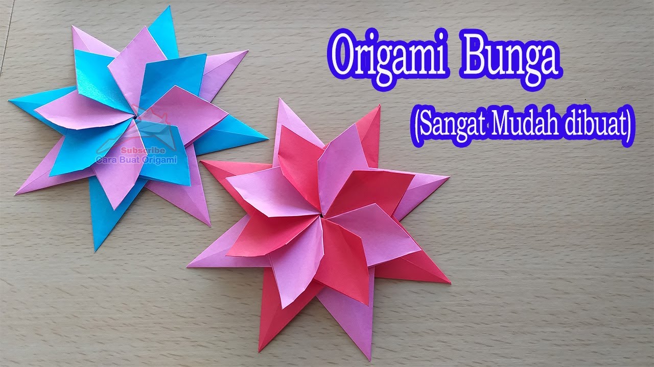 Detail Cara Membuat Bunga Dari Kertas Origami Yang Mudah Dan Bagus Nomer 19