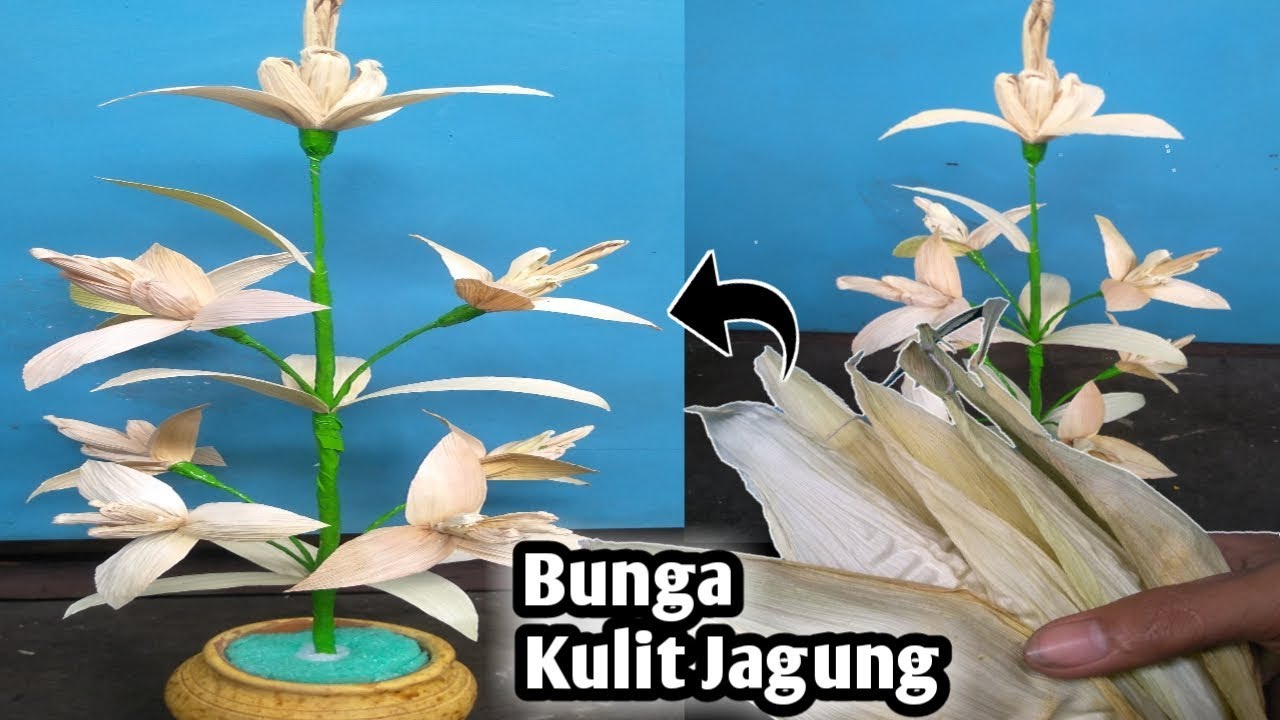 Detail Cara Membuat Bunga Dari Kulit Jagung Yang Mudah Dan Bagus Nomer 12