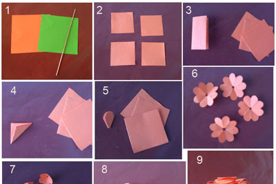 Detail Cara Membuat Bunga Matahari Dari Kertas Origami Dengan Mudah Nomer 26