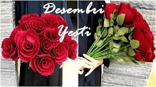 Detail Cara Membuat Bunga Mawar Bertangkai Dari Kain Flanel Beserta Gambarnya Nomer 29