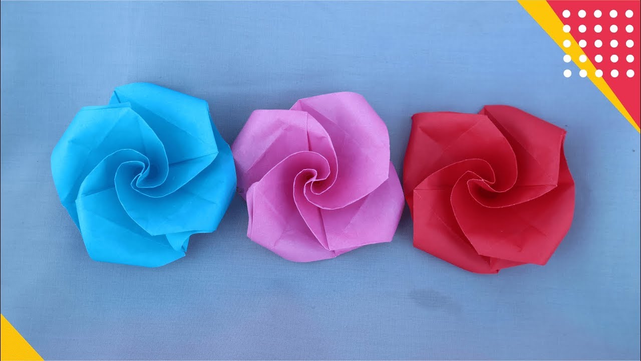 Detail Cara Membuat Bunga Mawar Dari Kertas Origami Beserta Gambarnya Nomer 3
