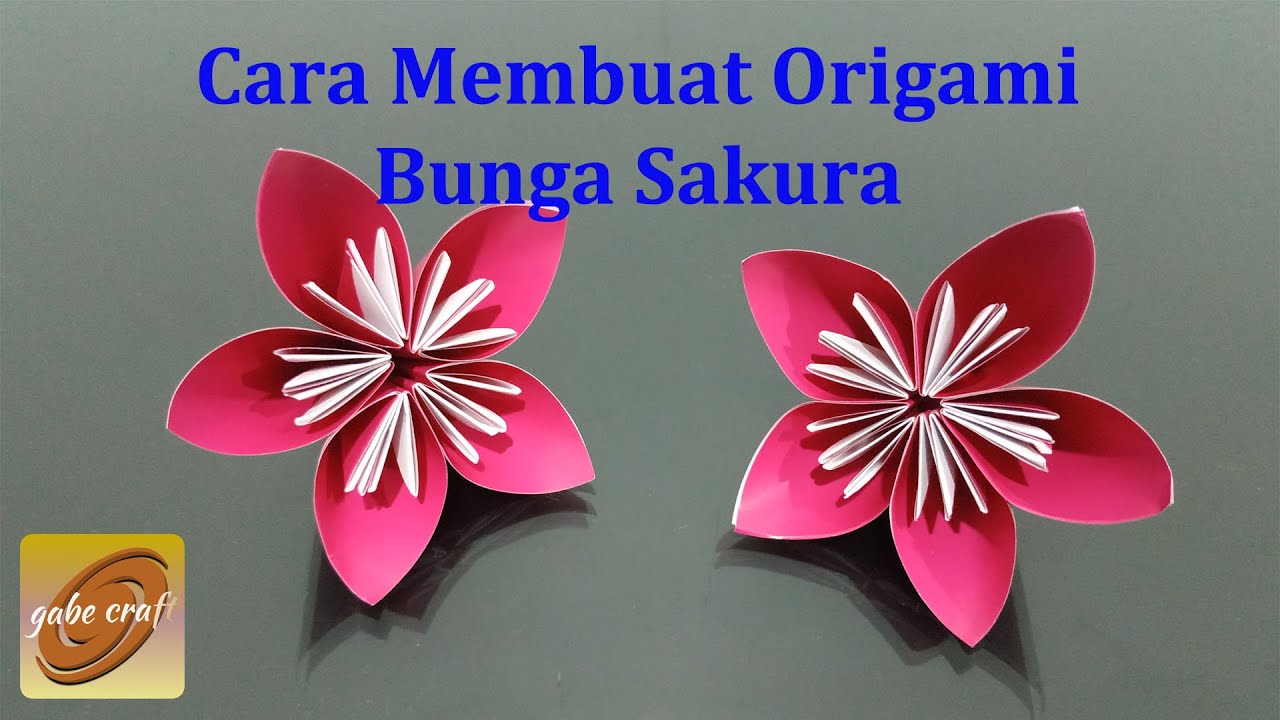 Detail Cara Membuat Bunga Sakura Dari Kertas Origami Dengan Mudah Nomer 44