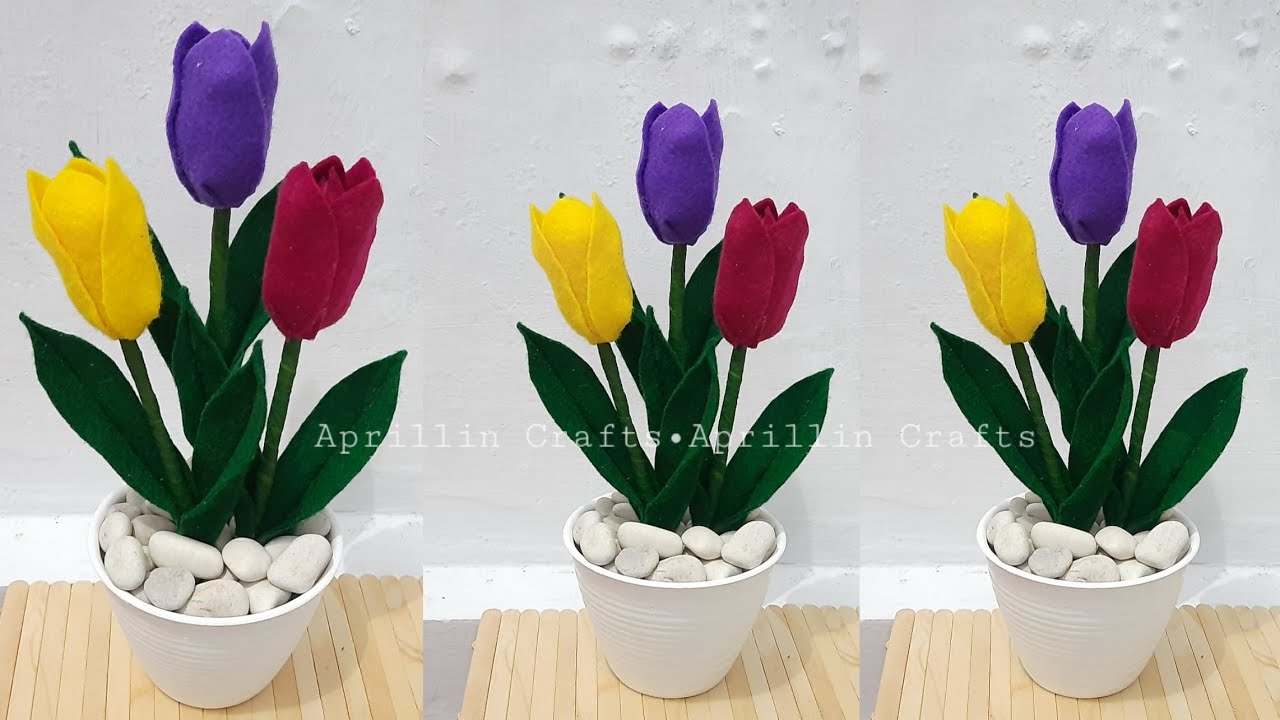 Download Cara Membuat Bunga Tulip Dari Kain Flanel Beserta Gambar Nomer 34