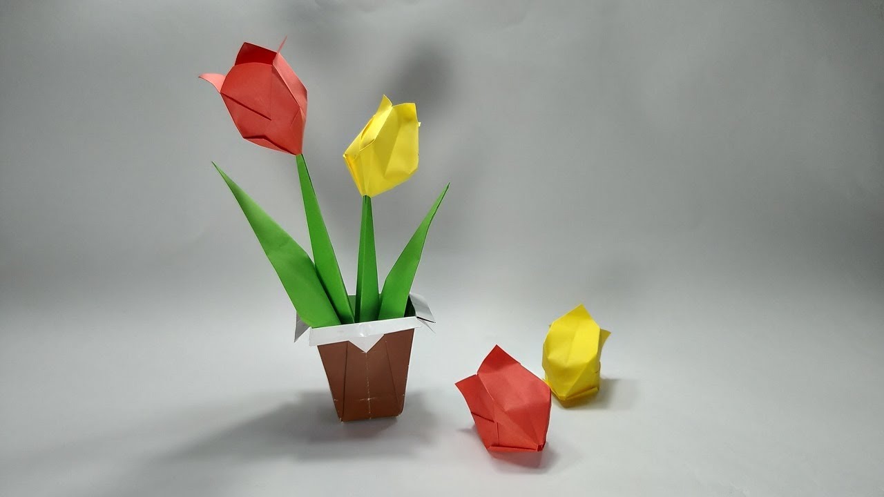 Detail Cara Membuat Bunga Tulip Dari Kertas Krep Dan Gambarnya Nomer 33